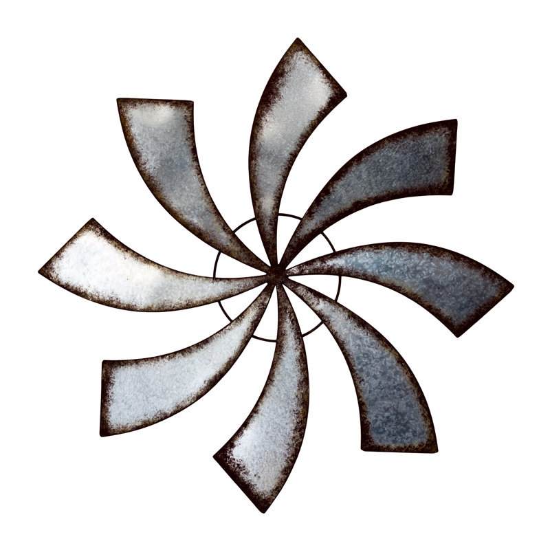 Gracie Oaks Chic Metal Fan Wall Décor & Reviews Wayfair